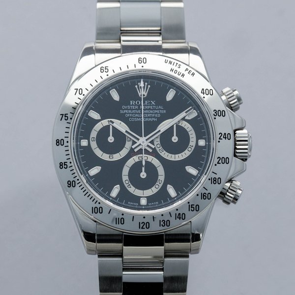 Rolex Rolex Cosmograph Daytona 116520 Black Dial Box and Papers