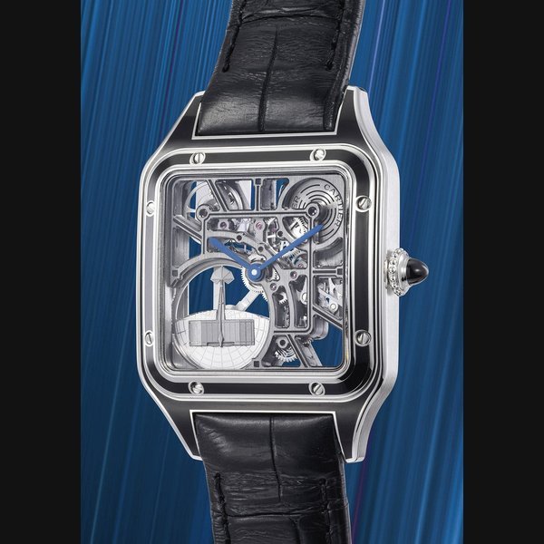Cartier Cartier Ref. 4466 and WHSA0044 Santos Dumont Skeleton Micro-rotor · 4466