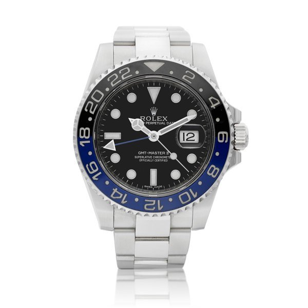Rolex GMT-Master II, Reference 116710 BLNR | A stainless steel dual time zone wristwatch with date and bracelet, Circa 2014 | 勞力士 GMT-Master II 型號116710 BLNR | 精鋼兩地時間鏈帶腕錶，備日期顯示，約2014年製 · 116710