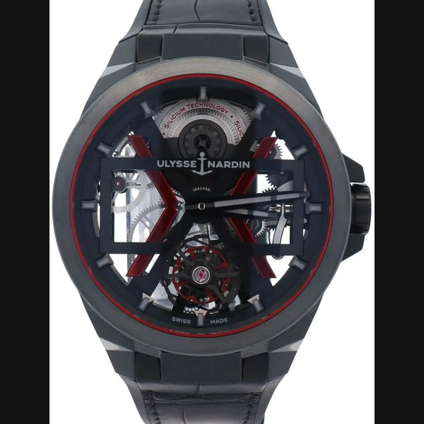 Ulysse Nardin Blast Tourbillion Black Ceramic 45mm Skeleton Dial Watch Ref# Ref. 1723-400/BLACK