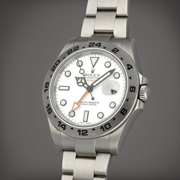 Rolex Explorer II, Reference 216570 | A stainless steel wristwatch with date, 24 hours indication and bracelet | Circa 2014 · 216570