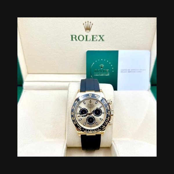 Rolex Rolex DaytonaPikachu 116518LN 18k Yellow Gold Oysterflex Box 2025 Service Card
