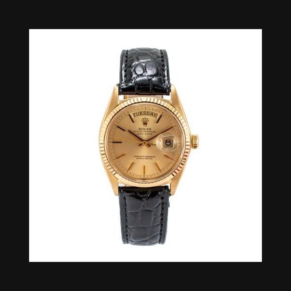 Rolex Rolex Day-DatePresident Champaign Strap 18K Yellow Gold Watch