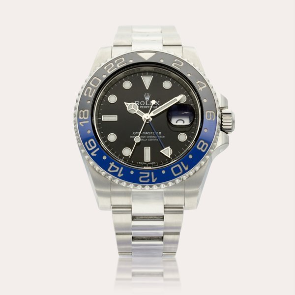 Rolex Reference 11670BLNR GMT-Master II 'Batman' | A stainless steel automatic dual time wristwatch with date and bracelet, Circa 2015 · 11670BLNR