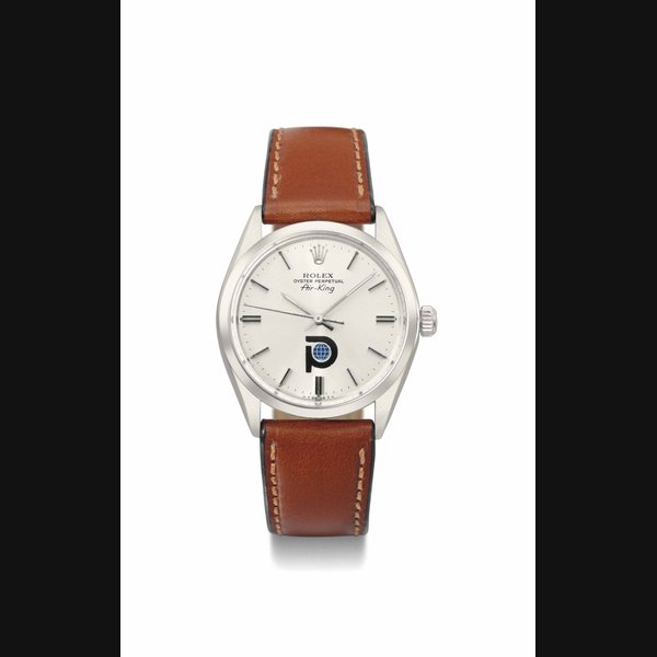 Rolex. A stainless steel automatic wristwatch with centre seconds made for Petroleum Oil SIGNED ROLEX, OYSTER PERPETUAL, AIR-KING, REF. 5500/1002, CASE NO. 5'334'411, CIRCA 1977