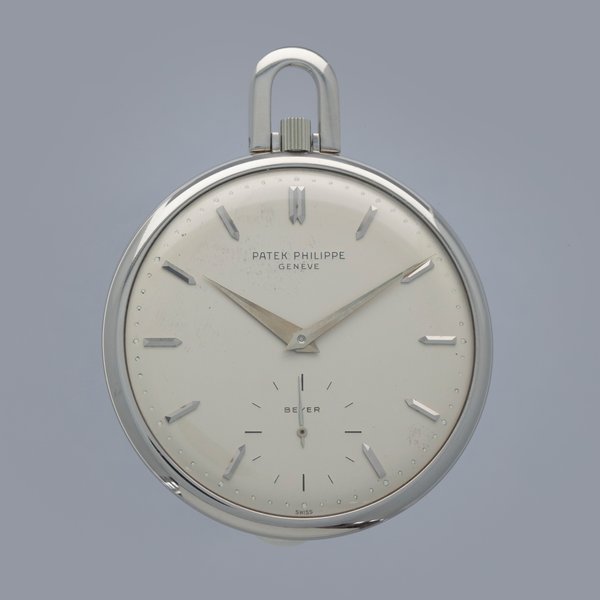 Patek Philippe Patek Philippe Pocket Watch 715 18k WG Retailed by Beyer with Extract of the Archives