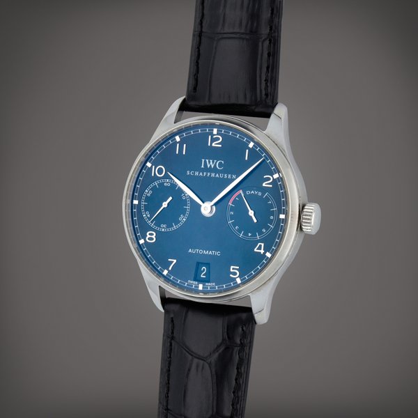 IWC Portugieser | A stainless steel wristwatch with date and 7-day power reserve indication | Circa 2005