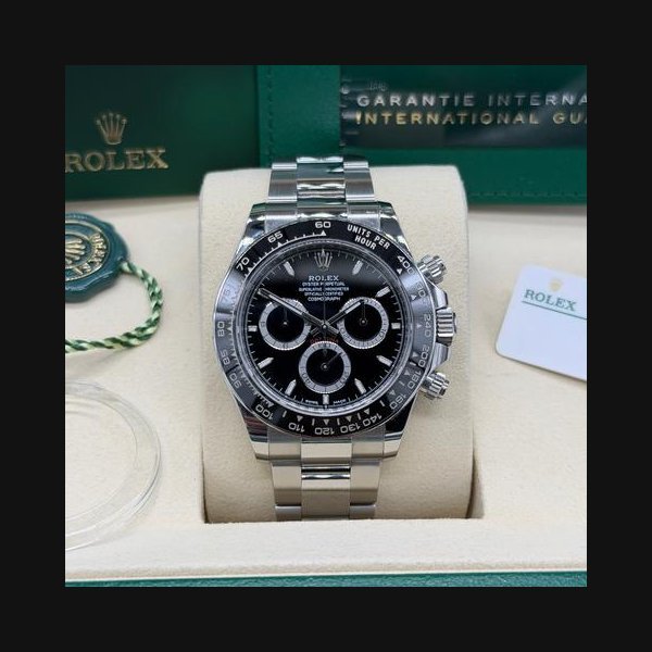 Rolex Rolex Daytona2025 Black Dial Mint Condition Unpolished Box Papers