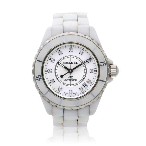Chanel J12, A ceramic and stainless steel wristwatch with date and bracelet, Circa 2018, Price & Market Data