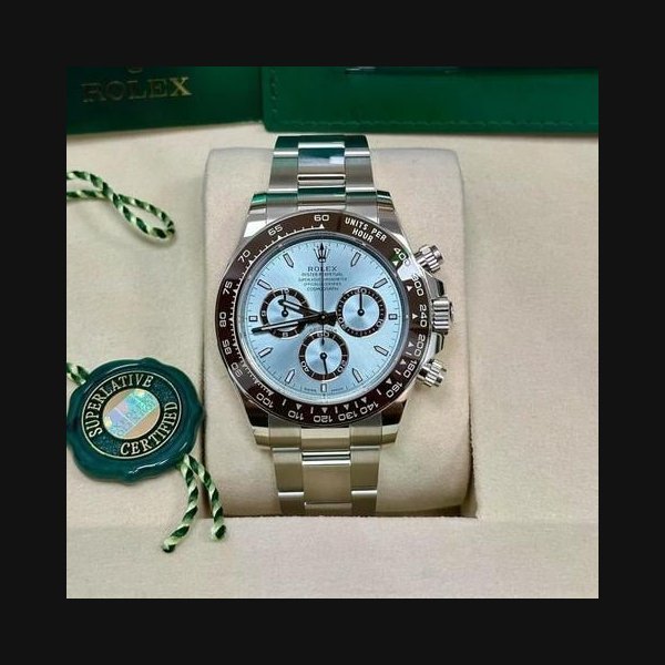 Rolex Rolex DaytonaUnworn 2026 "Platona" Cosmograph 40mm Ice Blue Dial