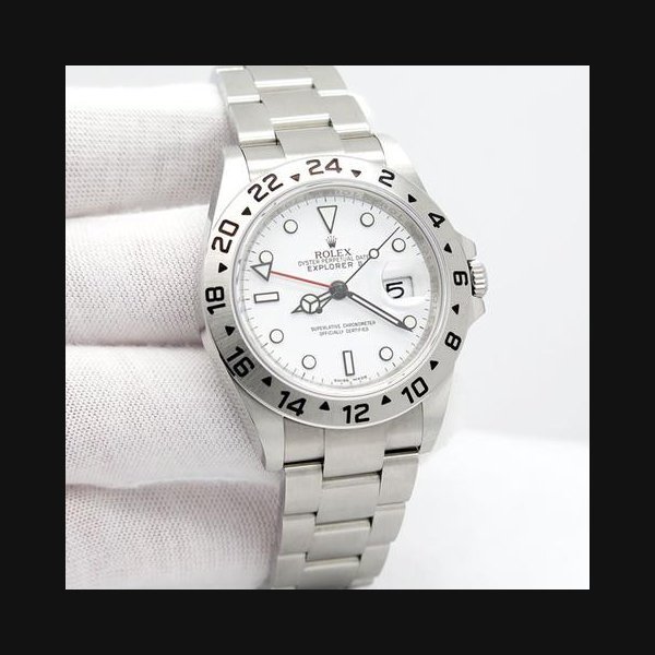 rolex Rolex Explorer II16570 Explorer II with White Dial and 3186 Movement