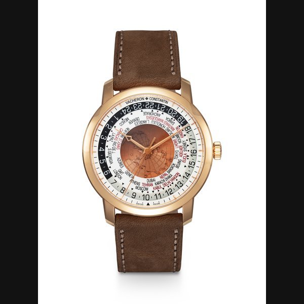 Vacheron Constantin VACHERON CONSTANTIN, TRADITIONELLE REF. 86060, A PINK GOLD WORLD TIME WRISTWATCH WITH SWEEP CENTRE SECONDS CASE NUMBER: 1'326'896, MOVEMENT NUMBER: 5’337’154