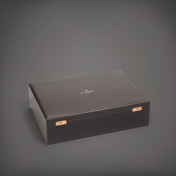 Patek Philippe A brown leather watch box for twenty watches | Circa 2018