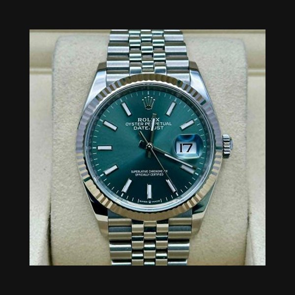 Rolex Rolex Datejust36 Mint Green Jubilee Bracelet 2025 - New Style Box
