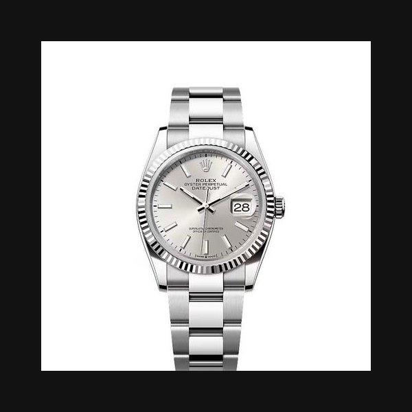 Rolex Rolex Datejust36 Silver Index Dial Stainless Steel Fluted Bezel Oyster Bracelet