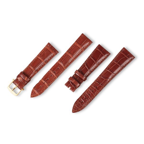 Breguet Set de deux bracelets en alligator et une boucle associée |  Set of two alligator straps and one associated gold buckle