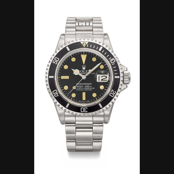 ROLEX. AN ATTRACTIVE STAINLESS STEEL AUTOMATIC WRISTWATCH WITH SWEEP CENTRE SECONDS, DATE AND BRACELET SIGNED ROLEX, SUBMARINER MODEL, REF. 1680, CASE NO. 3'405'697, CIRCA 1973