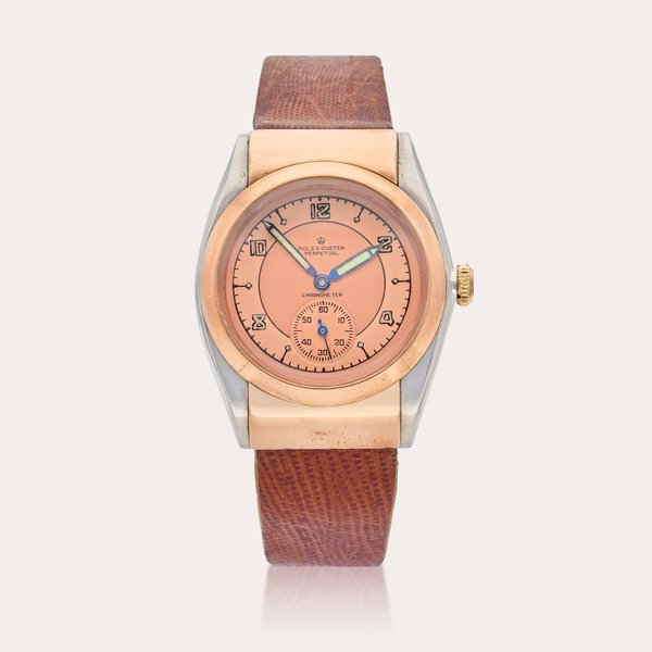 Rolex Reference 3065 Oyster Perpetual 'Bubbleback' | A stainless steel and rose gold automatic wristwatch, Circa 1954