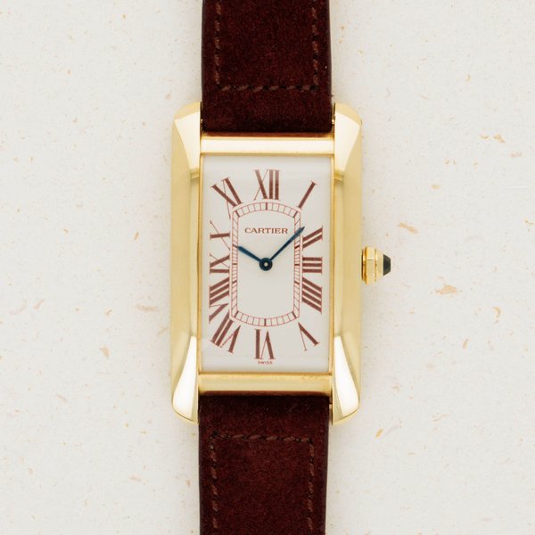 Cartier Cartier Tank Américaine 1735B Burgundy Dial Limited Edition for Italian Market