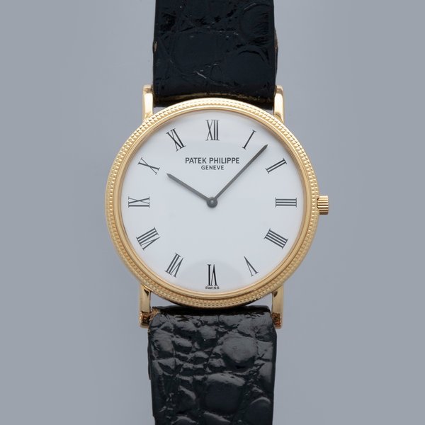 Patek Philippe PATEK PHILIPPE EXTRA-THIN CALATRAVA 3520D WHITE ROMAN DIAL 18K YG