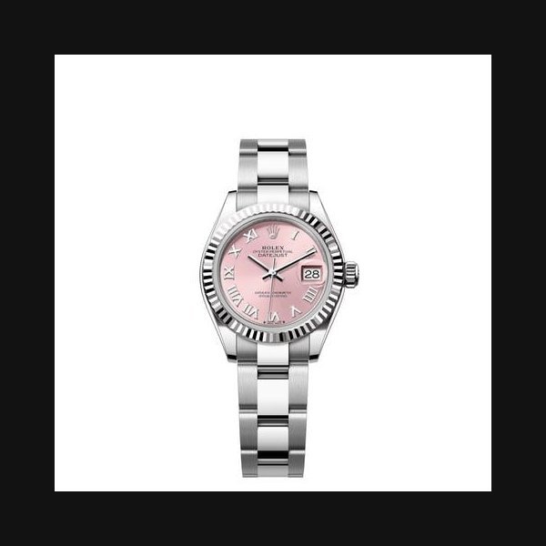 Rolex Rolex Lady-DatejustPink Roman Dial Stainless Steel Fluted Bezel Oyster Bracelet
