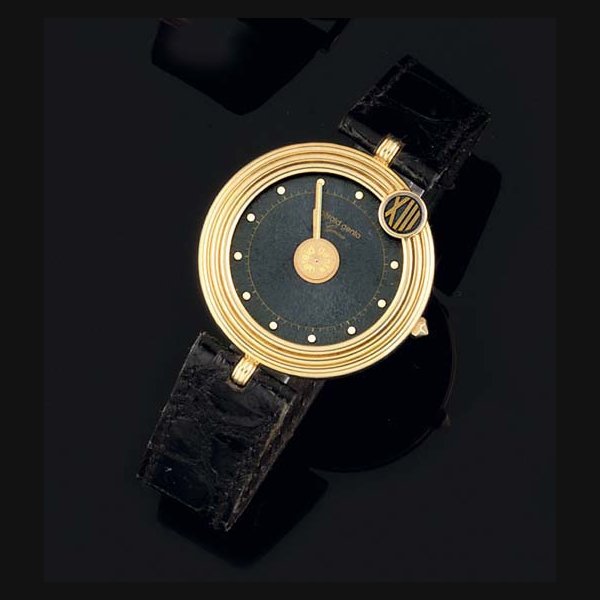 Gerald Genta. An 18ct Gold Circular Automatic Wristwatch SIGNED GERALD GENTA, CASE NO G30724-38514, CIRCA 1987