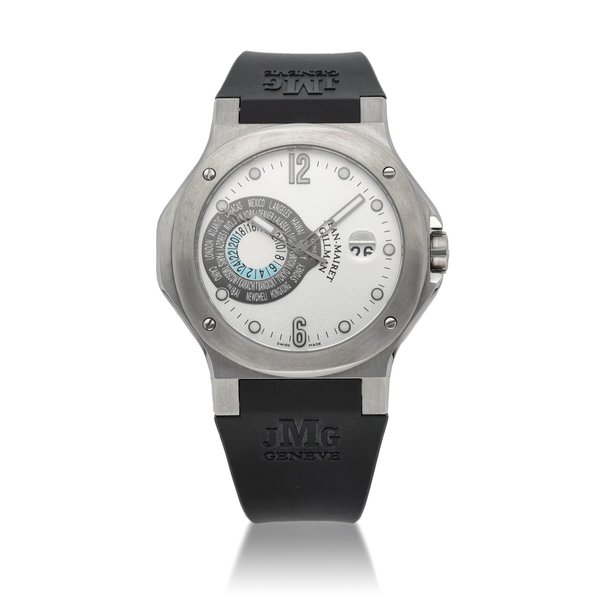 Jean-Mairet & Gillman Sport GMT | Limited edition stainless steel world time wristwatch with date | Circa 2005