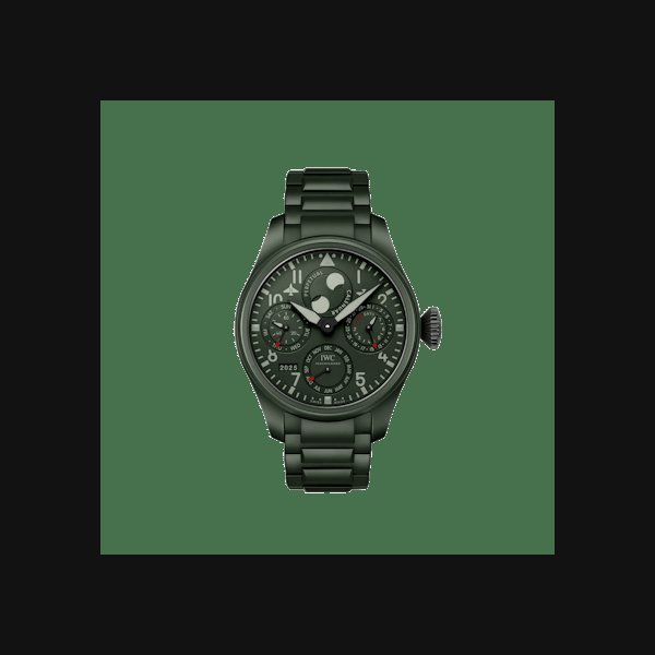 IWC Schaffhausen Big Pilot's Watch Perpetual Calendar Top Gun Woodland