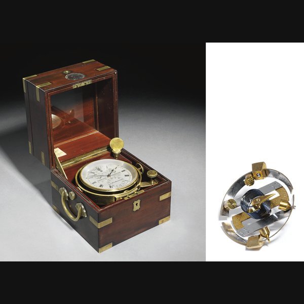  A Victorian mahogany and brass-mounted two day marine chronometer with Hartnup balance CHARLES FRODSHAM, LONDON, NO.3582. CIRCA 1870