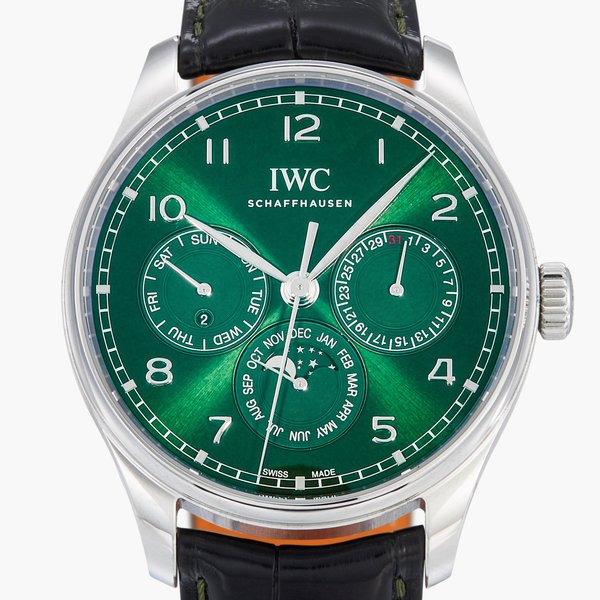 IWC Portugieser Perpetual Calendar, Reference IW34407 | A stainless steel perpetual calendar wristwatch with moon phases and leap year indication | Circa 2022