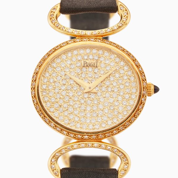 Piaget Reference 9802 D B | A yellow gold and diamond-set wristwatch, Circa 1980