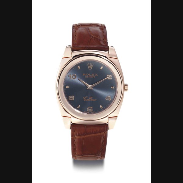 Rolex Rolex. An 18k Pink Gold Wristwatch SIGNED ROLEX, GENEVE, CELLINI, REF. 5330, CASE NO. A674623, CIRCA 1998, Price & Market Data