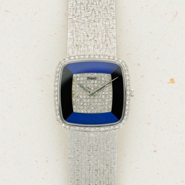 Piaget Piaget Manual Wind White Gold Diamond Lapis and Onyx Dial 9775A68 · 9775A68