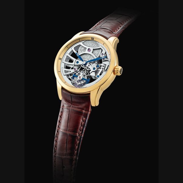 Ulysse Nardin ULYSSE NARDIN | MAXI SKELETON, REFERENCE 1702-129 A PINK GOLD SKELETONISED TOURBILLON WRISTWATCH, CIRCA 2014