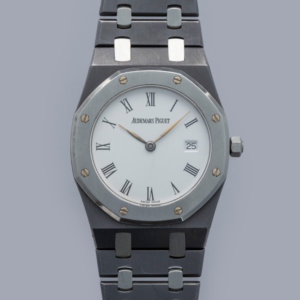 Audemars Piguet AUDEMARS PIGUET ROYAL OAK 56175TT NICK FALDO CHAMPIONSHIP QUARTZ White Roman Dial TANTALUM
