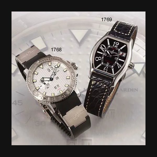Ulysse Nardin ULYSSE NARDIN. A STAINLESS STEEL TONNEAU-SHAPED AUTOMATIC WRISTWATCH WITH SWEEP CENTRE SECONDS AND DATE · 233-48