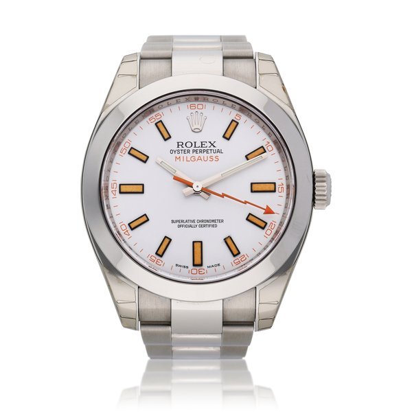 Rolex Reference 116400 Milgauss | A stainless steel anti-magnetic wristwatch with bracelet, Circa 2007 · 116400