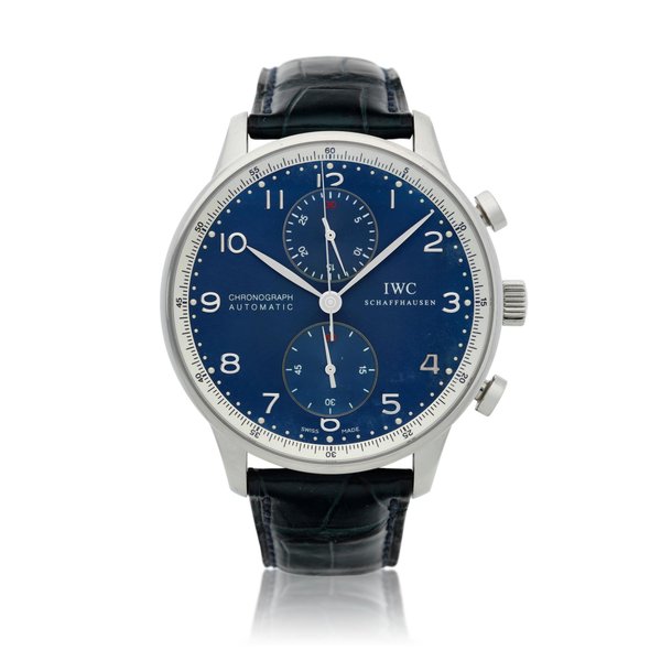 IWC Reference IW3714-32 Portugieser Chronograph  A limited edition stainless steel automatic chronograph wristwatch, Circa 2006