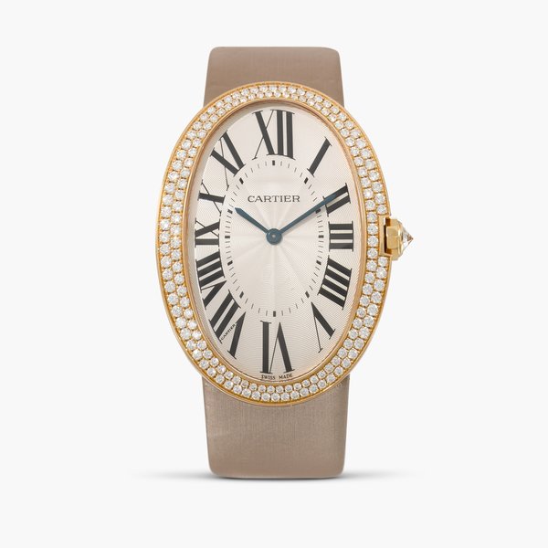 Cartier Baignoire, Reference 3033 | A pink gold and diamond-set wristwatch | Circa 2010 · 3033