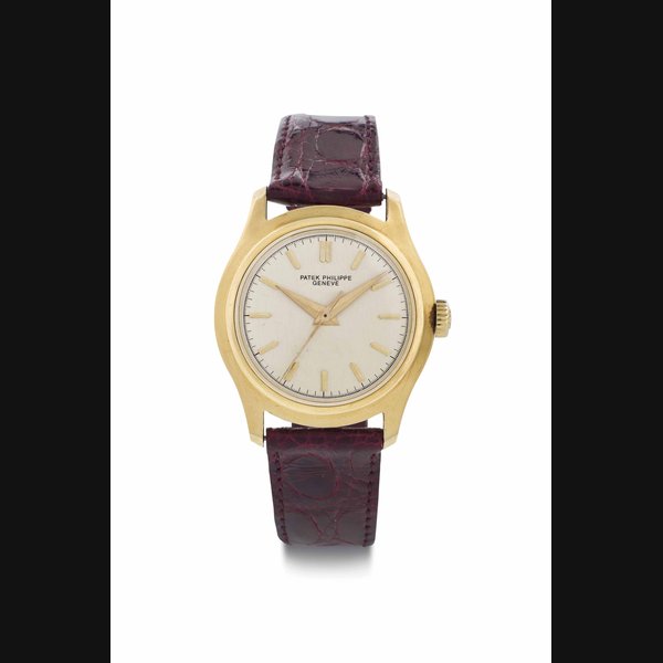 Patek Philippe. An 18k Gold Wristwatch with Center Seconds SIGNED PATEK PHILIPPE, GENÈVE, REF. 2533, MOVEMENT NO. 705'226, CASE NO. 691'528, MANUFACTURED IN 1956