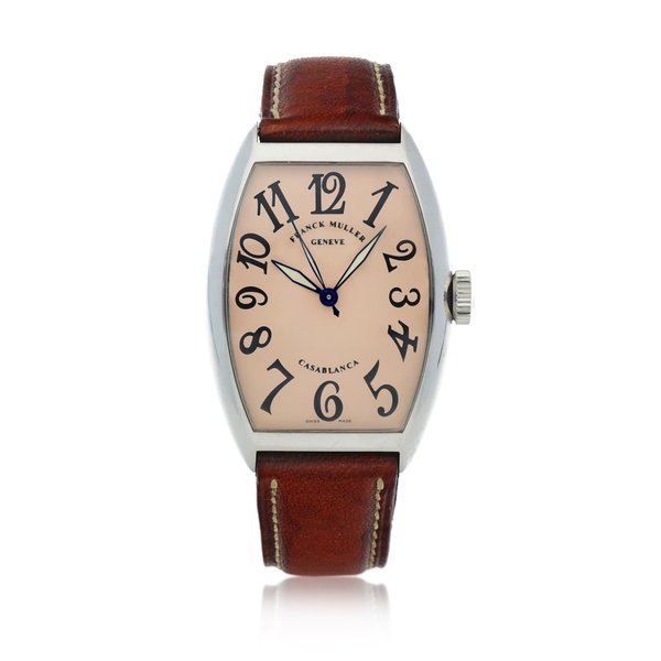 Franck Muller Casablanca, Ref. 5850 Stainless steel wristwatch Circa 2002 | Franck Muller 5850型號「Casablanca」精鋼腕錶，年份約2002