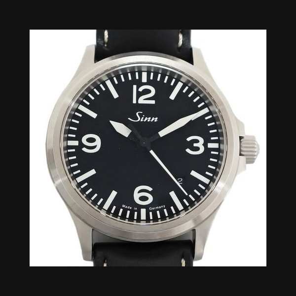 Sinn Sinn 556Stainless Steel Black Leather Automatic Men's Wrist Watch #1504B