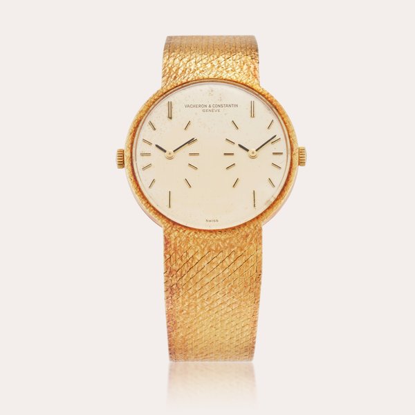 Vacheron Constantin Reference 35004 Patrimony Dual Time | A yellow gold dual time bracelet watch, Circa 1985