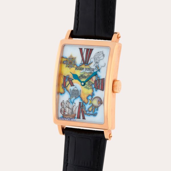 Roger Dubuis Much More 'Asia', Reference M34 57 5 | A limited edition pink gold wristwatch with enamel dial | Circa 2003