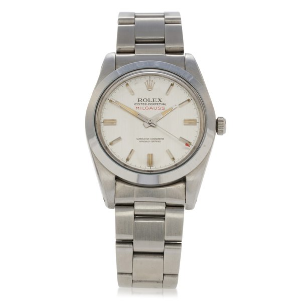 Rolex Milgauss, Ref. 1019 Stainless steel antimagnetic wristwatch with bracelet Circa 1969 · 1019
