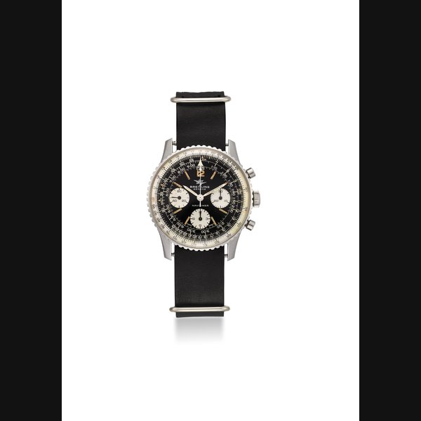 BREITLING. A VERY FINE STAINLESS STEEL PILOT'S CHRONOGRAPH WRISTWATCH SIGNED BREITLING, GENEVE, NAVITIMER, REF. 806, CASE NO. 1162310, CIRCA 1964
