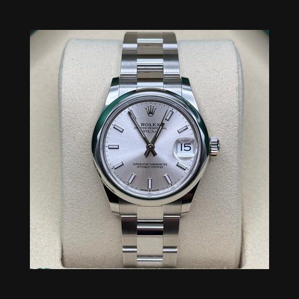 Rolex Rolex Datejust31 NEW 2026 Silver Index Dial Stainless Steel Smooth Bezel Oyster Bracelet