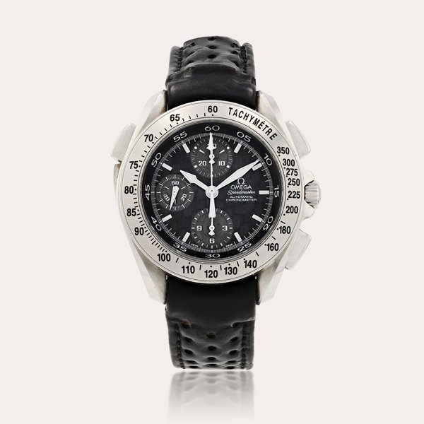 Omega Speedmaster, reference 3840.50.31    Montre bracelet chronographe à rattrapante en acier |  Stainless steel split seconds chronograph wristwatch     Vers 2002 |  Circa 2002