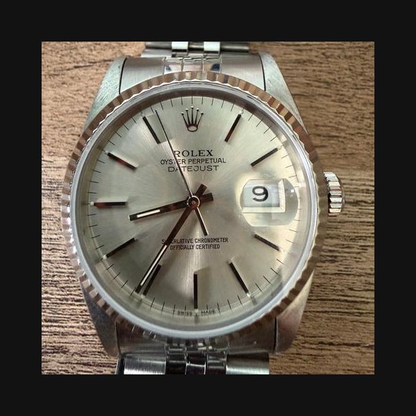 Rolex Rolex Datejust36 1991 Fluted White Gold Bezel. Great condition with box.