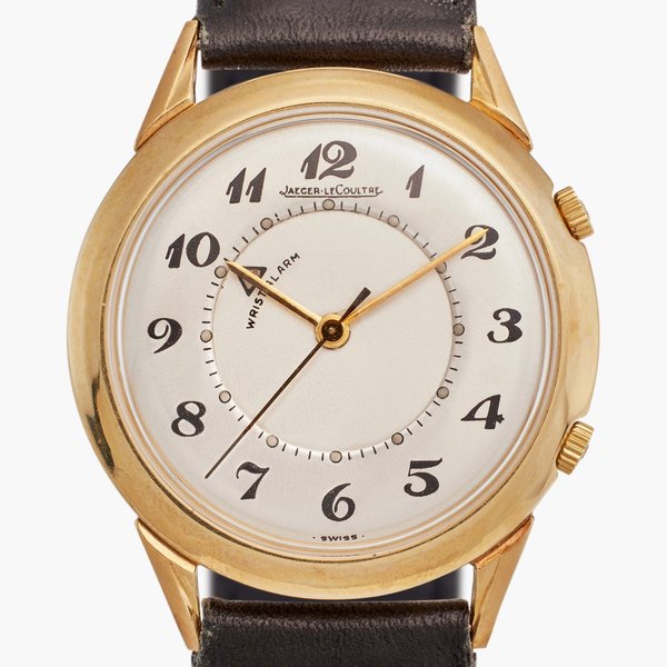 Jaeger-LeCoultre Memovox | A yellow gold wristwatch with alarm and Breguet numerals, Circa 1950s